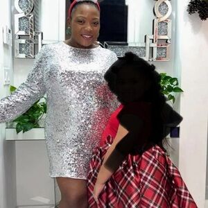 H&M Metallic Sequin Dress Size 2X